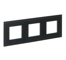SKANDY Рамка 3-местная SK-F23G стекло графит   SK-M32-G-K53  IEK