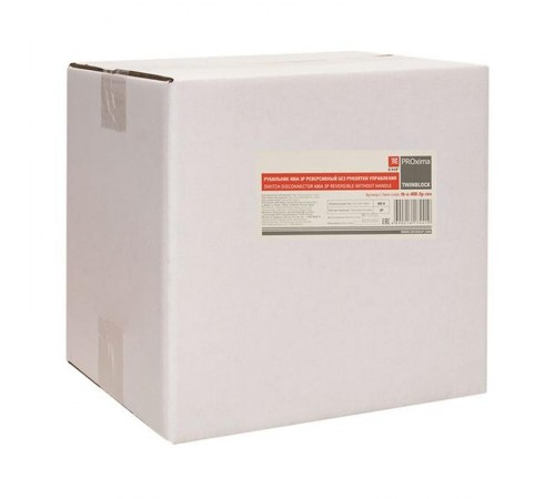 Рубильник 400A 3P реверсивный без рукоятки управления TwinBlock EKF  tb-s-400-3p-rev  EKF