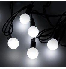 Светодиодная гирлянда ARD-BALL-CLASSIC-D23-10000-BLACK-80LED WHITE (230V, 3.5W)  025601  Arlight