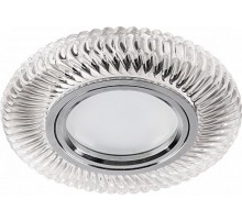 Светильник точечный встраиваемый под лампу, с LED подсветкой CD988 15LED*2835SMD 4000K, MR16 50W G5.3, прозрачный  32667  FERON