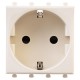 Розетка "Ванильная дымка", 2P+E, с з/ш, "Avanti", 2 мод.  4405002  DKC