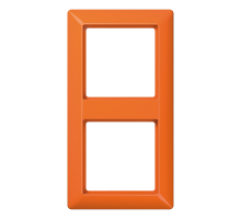 Рамка 2-кратная для вертикальной и горизонтальной установки; термопласт, оранжевая  AS582BFO  Jung