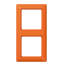Рамка 2-кратная для вертикальной и горизонтальной установки; термопласт, оранжевая  AS582BFO  Jung