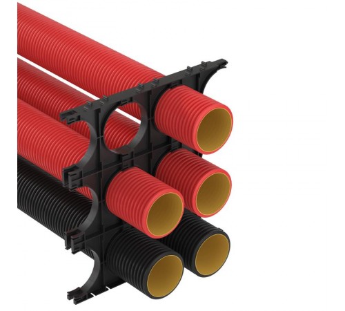 Держатель расстояния (кластер) для двустенных труб с фиксацией, д.110мм,тройной  025113M  DKC