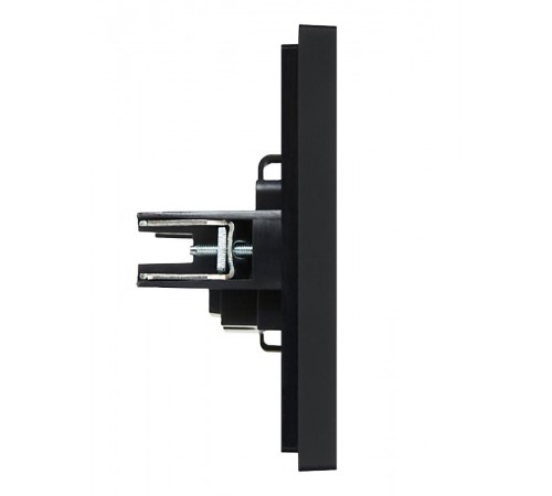 FORTE&PIANO Розетка без заземления, без шторок в/к 10А FP118 черный  FP-R10-10-K02  IEK