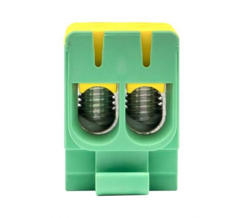 Клемма силовая вводная двойная КСВ 16-50 желто-зеленая EKF PROxima  plc-kvs2-16-50-y-green  EKF