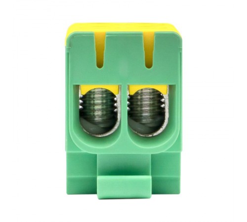 Клемма силовая вводная двойная КСВ 16-50 желто-зеленая EKF PROxima  plc-kvs2-16-50-y-green  EKF