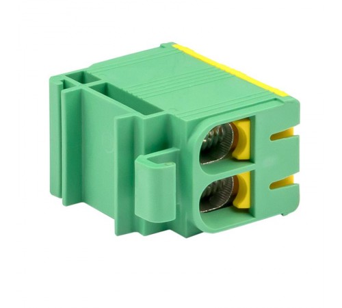Клемма силовая вводная двойная КСВ 16-50 желто-зеленая EKF PROxima  plc-kvs2-16-50-y-green  EKF
