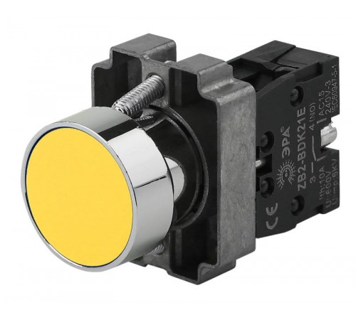 Кнопка управления LAY5-BA51 без подсветки желтая 1з (20/200/8000)  Б0045668  ЭРА