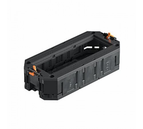 Монтажная коробка UT3 для установки в лючок с накладкой для 3xModul45  (полиамид,черный) (UT3 45 3)  7408723  OBO Bettermann