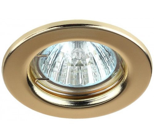 Светильник точечный встраиваемый под лампу ST1 50Вт MR16 золото штампованный  C0043798  ЭРА