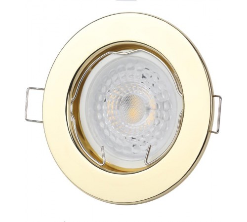 Светильник точечный встраиваемый под лампу ST1 50Вт MR16 золото штампованный  C0043798  ЭРА