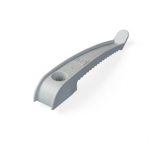 Держатель кабеля односторонний для прямого монтажа серый (20шт/240шт уп/кор)  PR13.0380  Промрукав