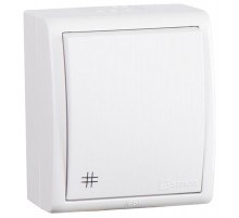 Simon 15 Aqua Белый Выключатель 1-кл проходной с 3-х мест (перекрёстный), IP54, 10А 250В, винт. зажим  1594251-030  Simon