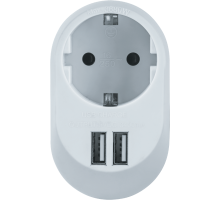 Адаптер 61 454 NAD-USB01-1E-C-WH с/з 1 гн. USB3.4A 61454 Navigator