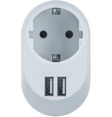 Адаптер 61 454 NAD-USB01-1E-C-WH с/з 1 гн. USB3.4A 61454 Navigator