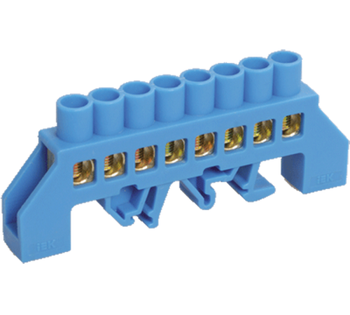 Шина N "ноль" в комбинированном DIN-изоляторе "Стойка" ШНИ-8х12-16-КС-С  YNN10-812-16DP-K07  IEK