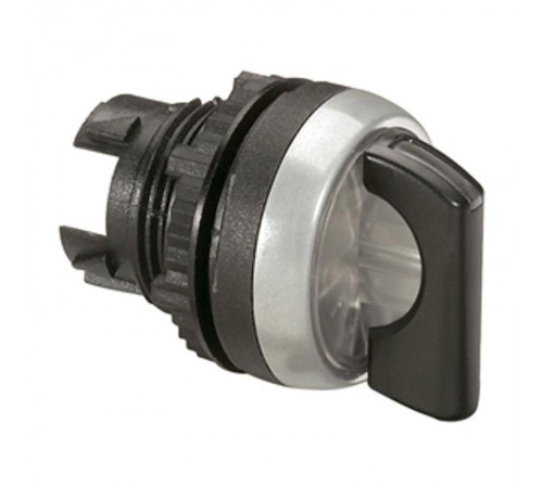 Переключатель - Osmoz - для комплектации - с подсветкой - 2 положения с фиксацией - 45° - чёрный  024033  Legrand