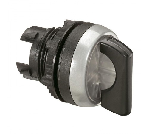 Переключатель - Osmoz - для комплектации - с подсветкой - 2 положения с фиксацией - 45° - чёрный  024033  Legrand