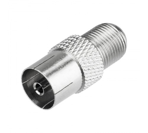 Переходник антенный, (гнездо F - гнездо TV), (1шт.)  06-0024-A  REXANT