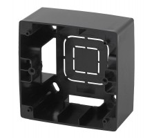 12-6101-06 ЭРА Коробка наклад. монтажа 1 пост, Эра12, чёрный  Б0043165  ЭРА