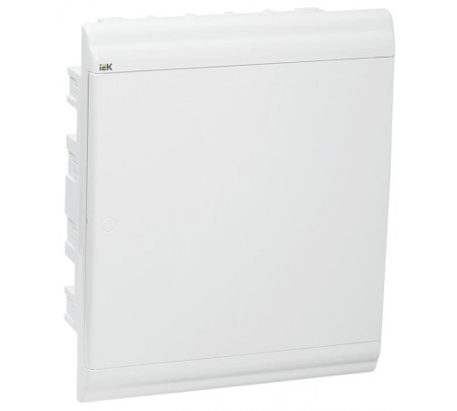 Корпус пластиковый встраиваемый на 24 модуля ЩРВ-П-24 IP41 (360х306х102мм) PRIME белая дверь  MKP82-V-24-WD-41-10  IEK