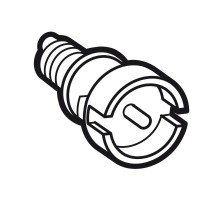 Замок с двусторонним ключом - для металлических или остекленных дверей XL3 - с 1 комплектом из 2 ключей  020296  Legrand