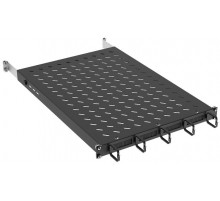 ITK by ZPAS Полка стац. 19" 1U орг. щет. 120кг 850мм черн.  ZP-FS05-U-1U-89  ITK