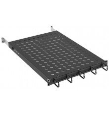 ITK by ZPAS Полка стац. 19" 1U орг. щет. 120кг 850мм черн.  ZP-FS05-U-1U-89  ITK