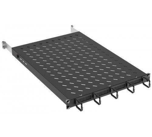 ITK by ZPAS Полка стац. 19" 1U орг. щет. 120кг 850мм черн.  ZP-FS05-U-1U-89  ITK