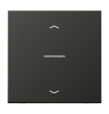 Клавиша для KNX кнопки, 1 группа, с окошком с символами "стрелки"; металл; антрацит  AL101KO5PAN  Jung