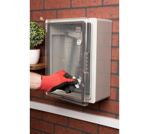 Щит пластиковый с монтажной платой прозрачная дверь (ВхШхГ) 400х300х170мм IP65 PROxima  PBT65MP003  EKF