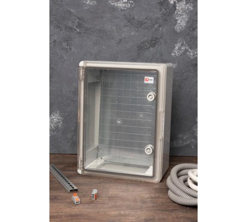 Щит пластиковый с монтажной платой прозрачная дверь (ВхШхГ) 400х300х170мм IP65 PROxima  PBT65MP003  EKF
