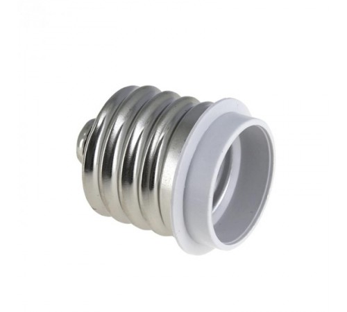 Переходник Е40-Е27 белый PROxima  AD-E40-E27-w  EKF