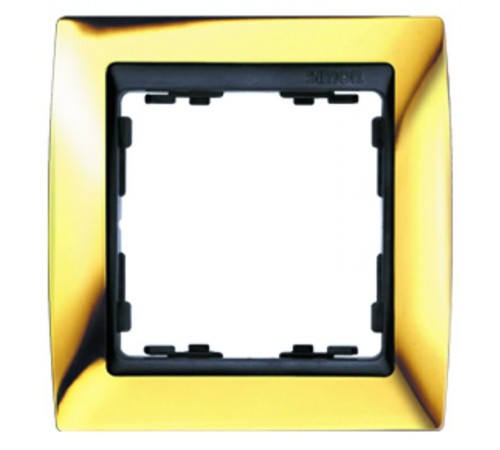 Simon 82 Рамка декоративная, 4 поста, S82, золото-графит  82844-66  Simon