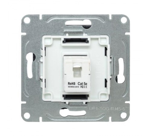 Механизм розетки RJ45 (cat5), графит Эпика  UP1-SOG-RJ45-5 EKF