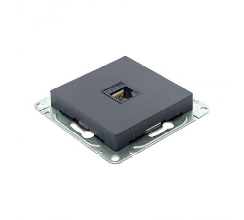 Механизм розетки RJ45 (cat5), графит Эпика  UP1-SOG-RJ45-5 EKF