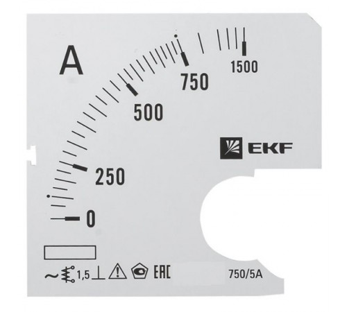 Шкала сменная для A961 750/5А-1,5 PROxima  s-a961-750  EKF