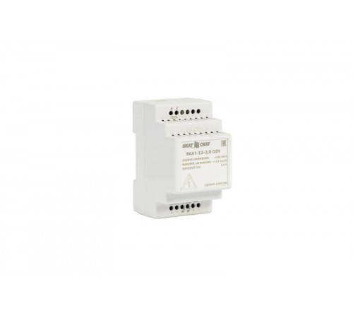 SKAT-12-2.0 DIN источник питания 12В 2,3А АКБ внешн. 1х7-17Ач ток заряда 2,0-Iнагр.  596  Бастион