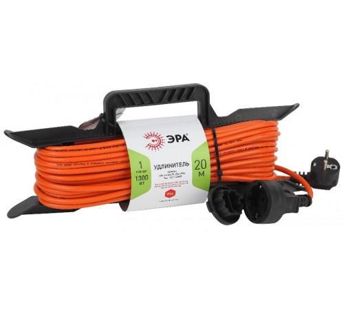 Удлинитель силовой ЭРА UFx-1e-3x0.75-20m-IP44 на рамке c/з 1 гн 20м ПВС 3x0.75  Б0046826  ЭРА