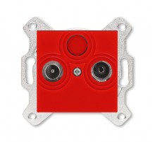 ABB Levit Красный Розетка TV-R оконечная  5011H-A03503 65W  2CHH083503A6065  ABB