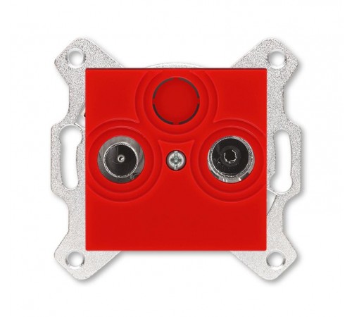 ABB Levit Красный Розетка TV-R проходная 7дБ  5011H-A03607 65W  2CHH083607A6065  ABB