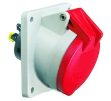 Розетка встраиваемая 16A 5р(3P+N+PE) 6h 400V IP54 85х85 Quick-Connect I 12982-Bals I Bals