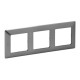 Valena LIFE Сталь Рамка 3-ая  754153  Legrand