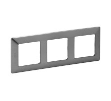 Valena LIFE Сталь Рамка 3-ая  754153  Legrand