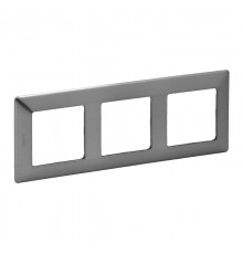 Valena LIFE Сталь Рамка 3-ая  754153  Legrand