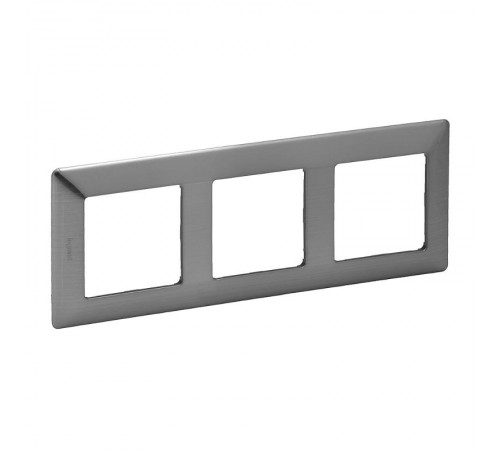 Valena LIFE Сталь Рамка 3-ая  754153  Legrand