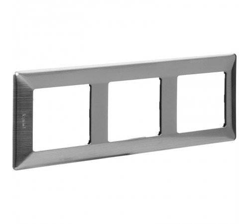 Valena LIFE Сталь Рамка 3-ая  754153  Legrand