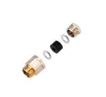 Сальник с резьбой 1/2 для ввода кабеля в трубу, никелированная латунь  51-0610-3  REXANT