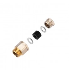 Сальник с резьбой 1/2 для ввода кабеля в трубу, никелированная латунь  51-0610-3  REXANT